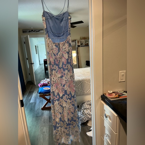 Light blue sequin B. Darlin Prom Dress size 9/10 - Picture 3 of 3